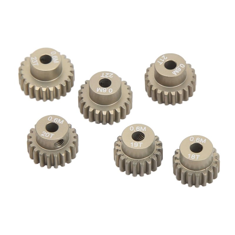 Aluminum Alloy RC Pinion Gear Set 18T 19T 20T 21T 22T 23T Metal Motor Gear Kit - Image 5